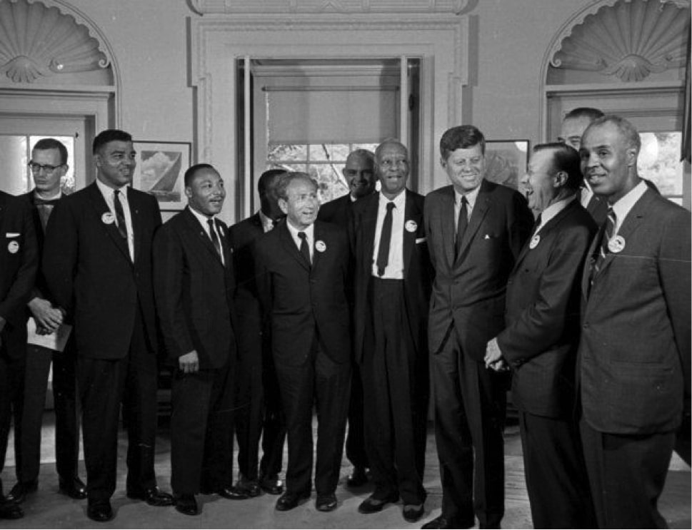 Civil-rights leaders with President John F. Kennedy at the White House, 1963